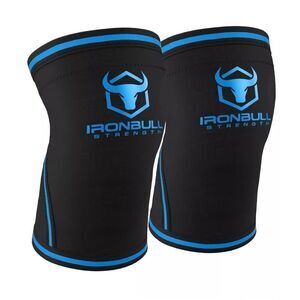 Ironbull Strength 7MM Knee Sleeves XXL Blue NWT IN PACKAGE